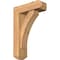 Ekena Millwork Thorton Craftsman Smooth Bracket w/ Offset Brace, Western Red Cedar, 5 1/2"W x 16"D x 24"H BKT0604X16X24THR04SWR - alternate 1